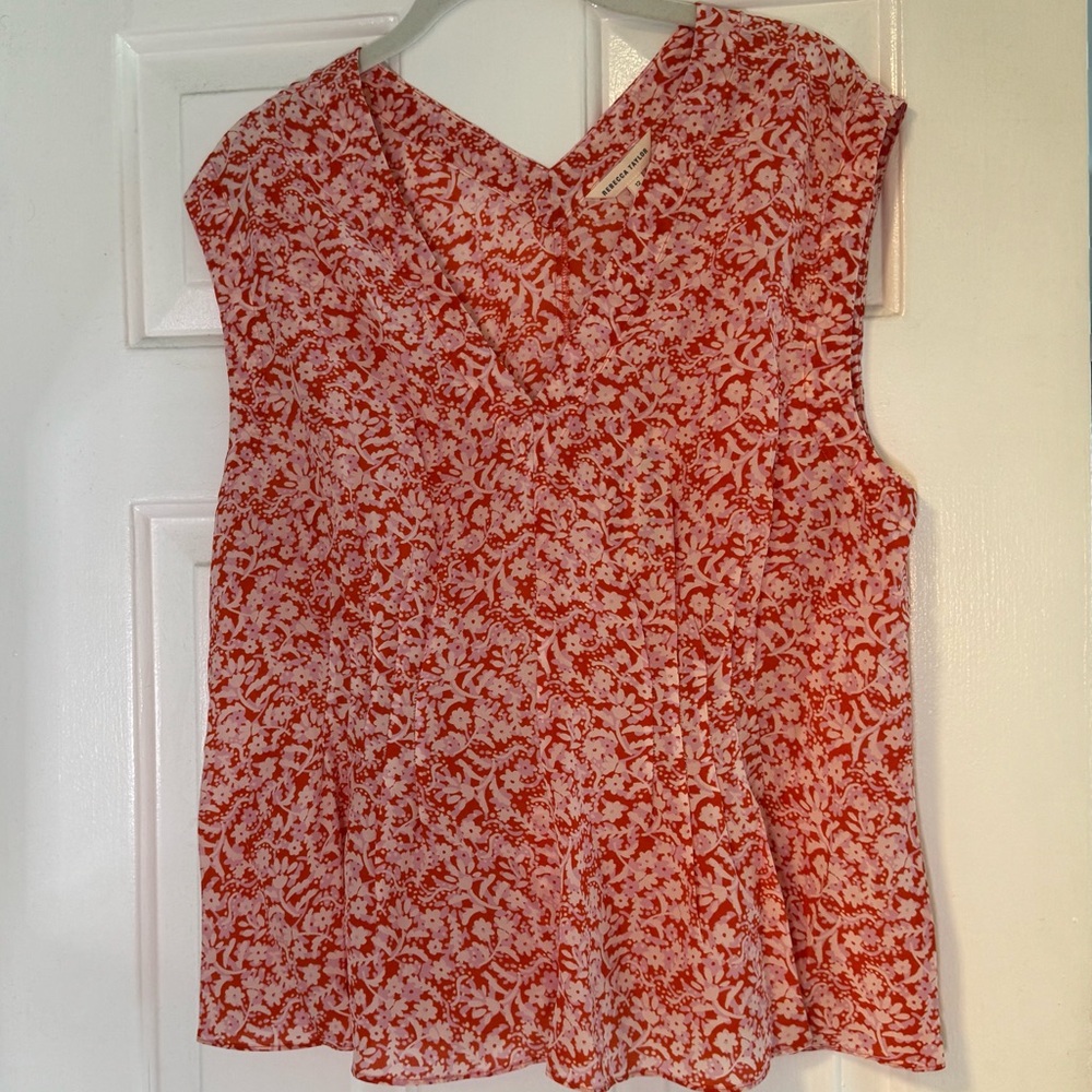 Rebecca Taylor SS Silk Blouse, Size 12, NWT